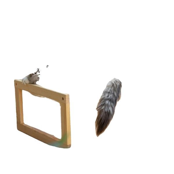Kattbädd, avtagbart överdrag, enkel installation,VIT