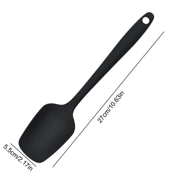Silikonespatel, Høj Temperaturmodstand, Non-Scratch Design,F10L-Sort