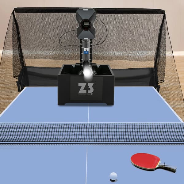 Ping Pong Bold Maskine, 10 Programmerbare Tilstande, Trådløs Kontrol,sort