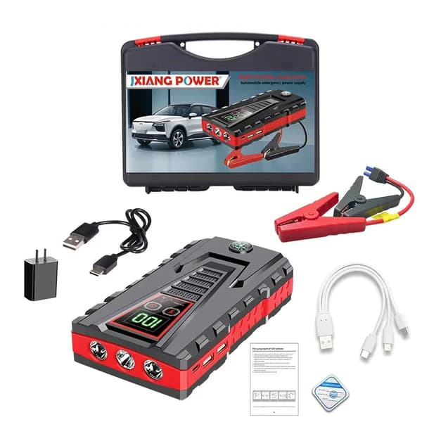 Bilstartbatteri, 5000A toppström, USB-laddning, 6000mah (Standard)