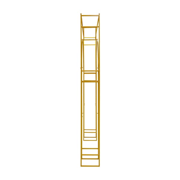 Bröllopsbåge Ställ, Robust Kolfiberstål, Mångsidig Användning för Evenemang,Guld, 180 30 250cm