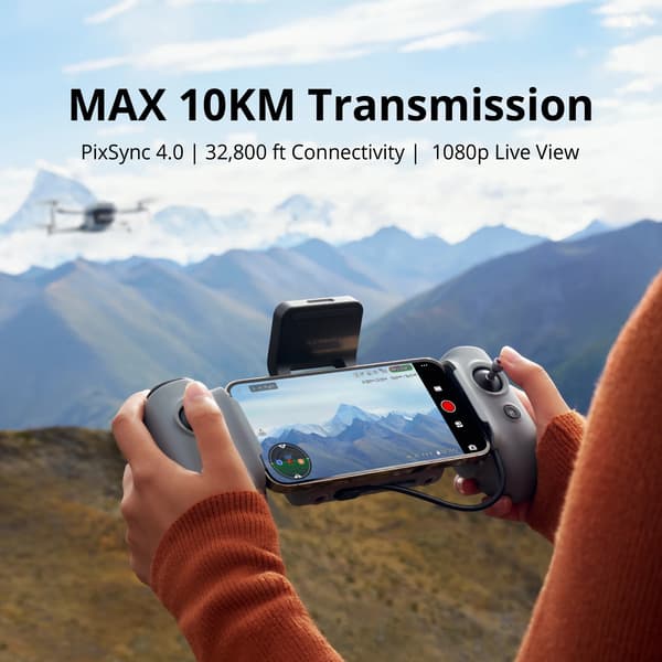 Drönare, 4K UHD Video, AI Spårningsfunktion, Fly More Combo