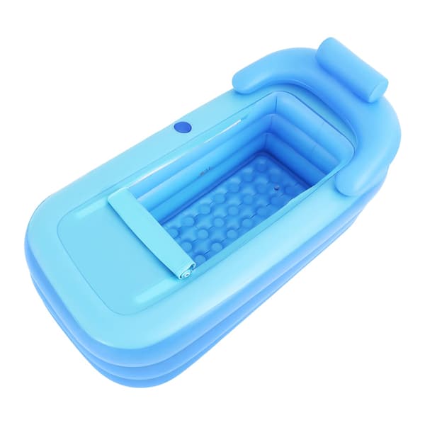 Oppustelig Badekar, Fritstående, Ergonomisk Design,Blå