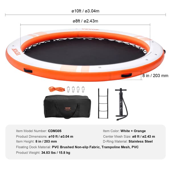 Flydende Dok, Holdbart Materiale, Nem Oppustningssystem,10ft