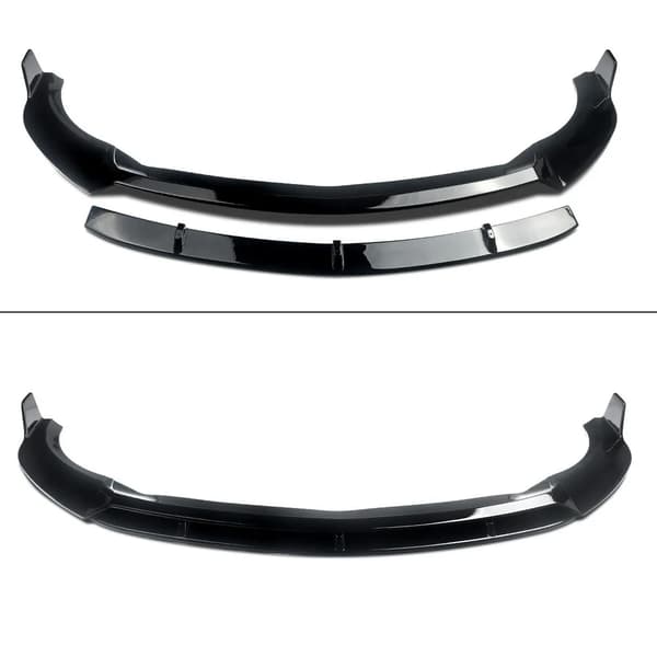 Front Splitter Lip, AMG Stil, Front Bumper Kompatibilitet,glans sort