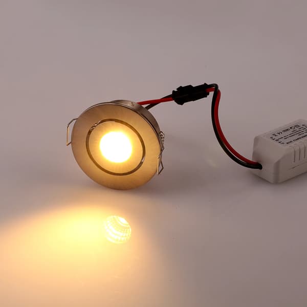 LED Downlight, Varm Hvid 3000K, 3W Effekt,3W 3000K, 10PCS