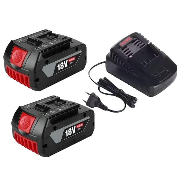 Batteri, 18V, 6000mAh kapacitet,6.0AHx2-LaderX1
