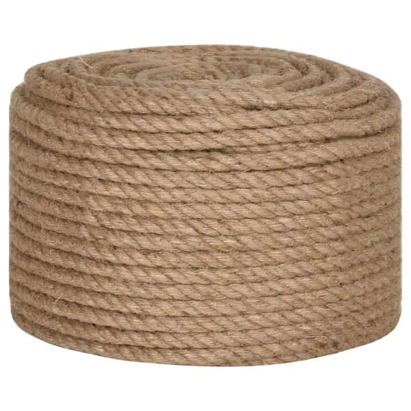 Jute Snor, 100 Meter Længde, 14mm Tykkelse,Brun