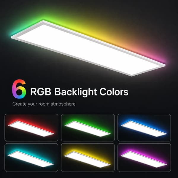 Loftpaneler, Dæmpbar, RGB Baggrundsbelysning,ændrebar, 40W