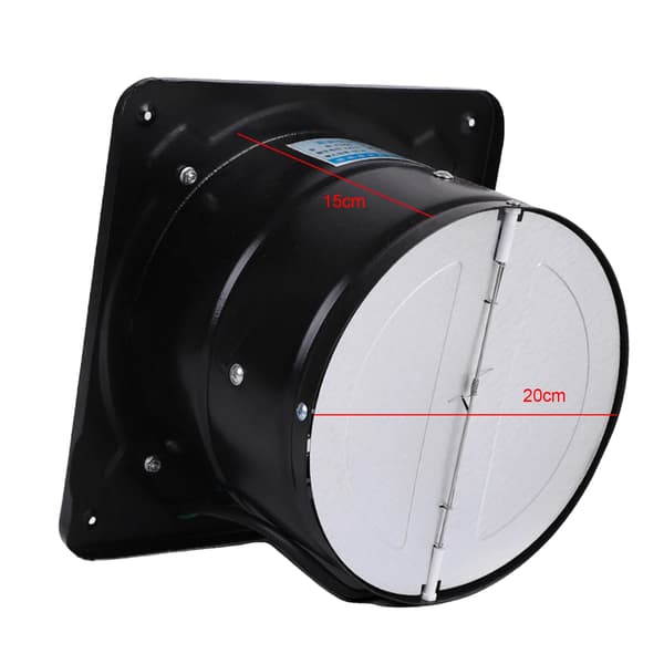 Afbudsventilator, 850 m³/h Luftvolumen, 80 W Effekt,sort