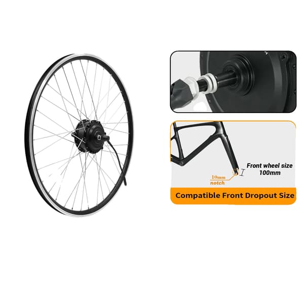Elektrisk Cykel Motor, 36V System, Fuld Installationssæt,27.5, 36V 250W Front kit