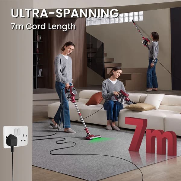 Støvsuger, 600W Effekt, LED Forlygter,EU, Blitz C8
