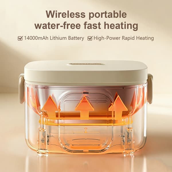 Elektrisk Varmebeholder, 500ml Kapacitet, Bærbart Design,500ml