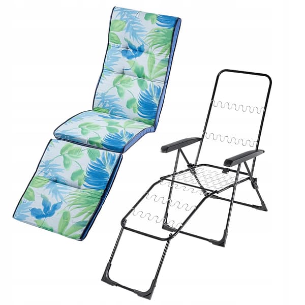 Solseng, Stålramme, Ergonomisk Komfort,Blå