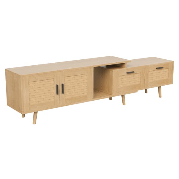 TV-bord, Rigelig Opbevaring, Unik Rustik Design,Træ
