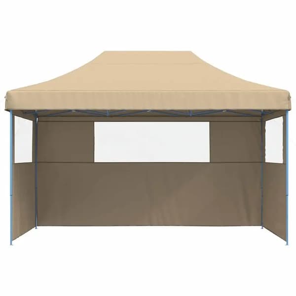Pop-Up Tält, 3 Sidoväggar, Bärbart Skydd,Beige