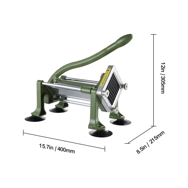 Pommesfritskærer, rustfrit stål blade, ergonomisk design,LD02 0.375inch