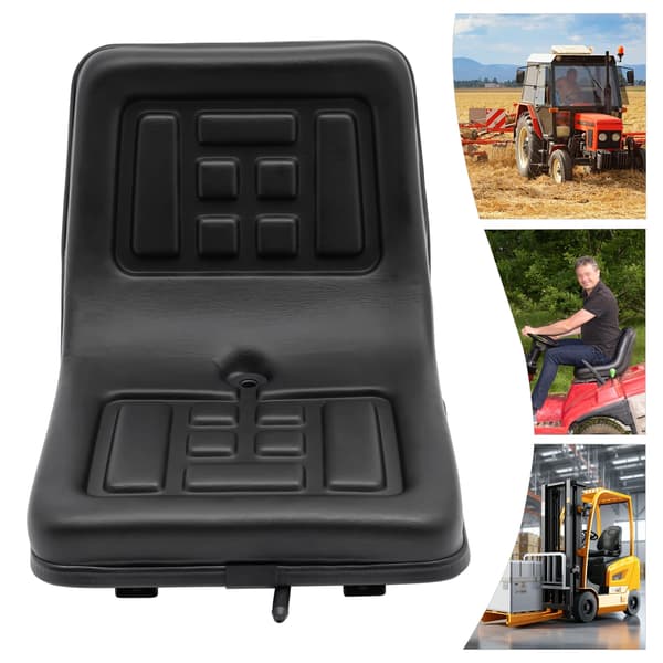Traktorsæde, Ergonomisk Design, Holdbar Konstruktion,sort