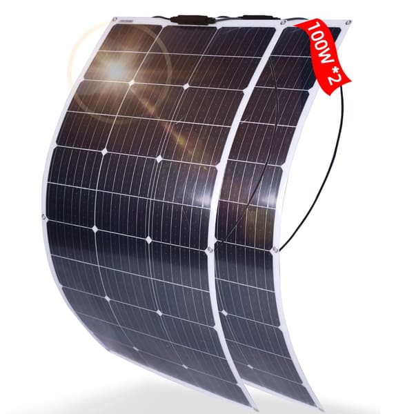 Flexibel Solpanel, Monokristallint Modul, 100W Effektkapacitet,PET100W 2PCS