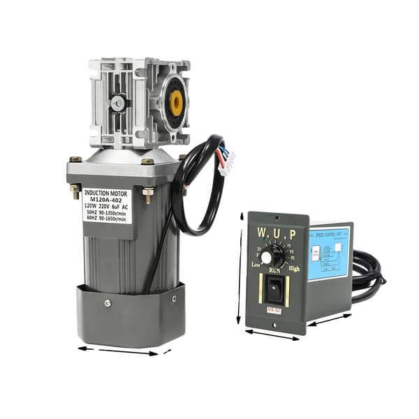 Ormegear Motor, 120W Effekt, Hastighedsregulator,grå