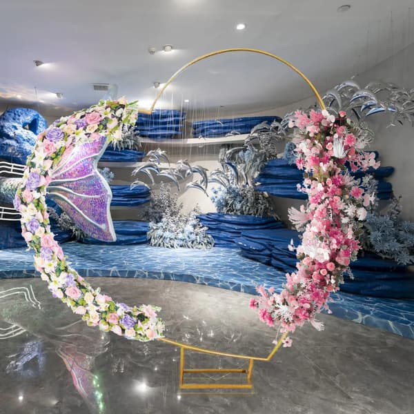 Ballonbue Stativ, Elegant Design, Nem Opsætning,2 × 2 m-a, Hjerte 2 × 2 m(PFE)