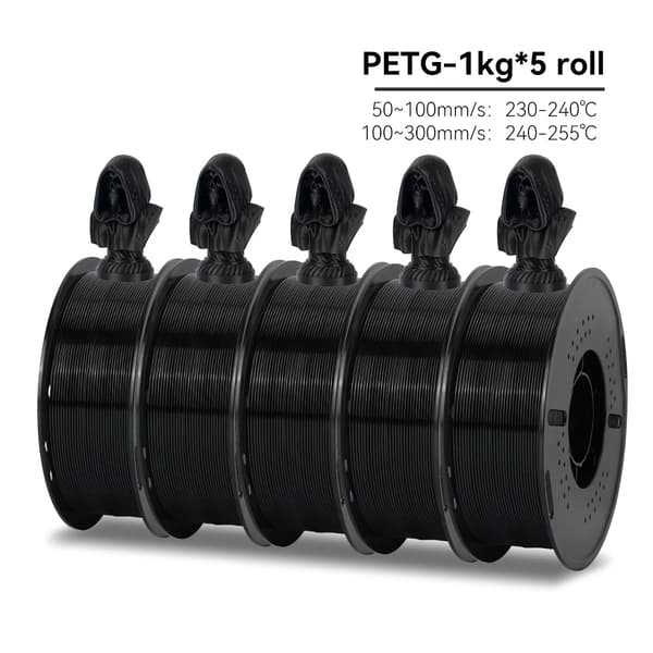 3D Filament, Højhastighed PETG, 1,75 mm Diameter,PETG Sort