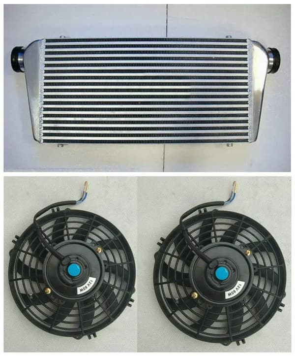 Intercooler, Bar & Platt Design, Förbättrad Kylprestanda,VIT