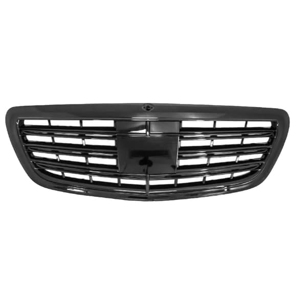 Frontbumpergrill, Holdbart Plastik, Nem Installation,sort