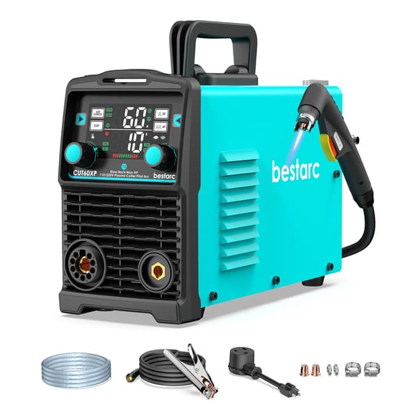 Plasma Cutter, 60A Skærekapacitet, Bærbart Design,sort, EU stik