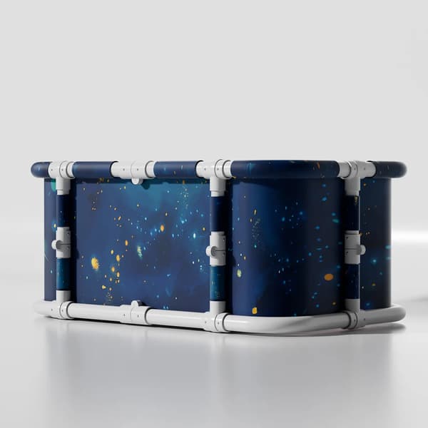 Badekar, Isoleret Design, Pladsbesparende Sammenklappelig Funktion,stjernehimmel