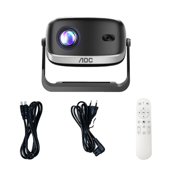 Projektor, 4K understøttelse, dual WiFi og Bluetooth-forbindelse,Projektor RC6