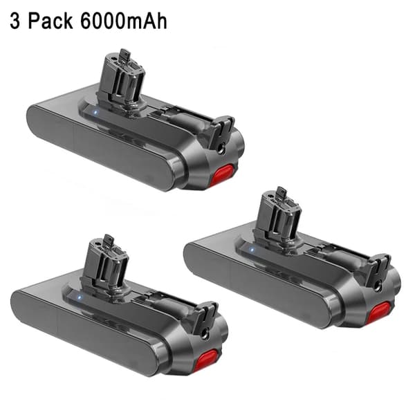 Batteri, 6000/8000mAh, Uppladdningsbart,3Pack 6000mAh