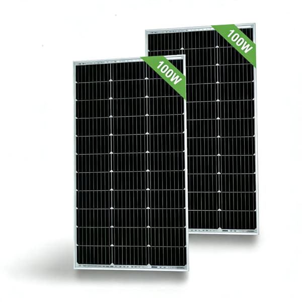 Solpanel, Hållbar Design, Hög Effektivitet,2st 100w panel