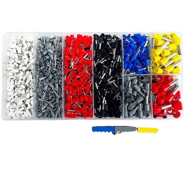 Krympeterminal Sæt, Kobbermateriale, Assorterede Størrelser,VE-KIT-1800Pcs