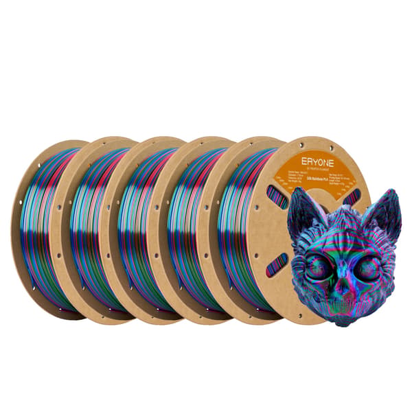 3D-printer filament, PLA-material, 1,75 mm diameter,Rød Blå Grøn 5