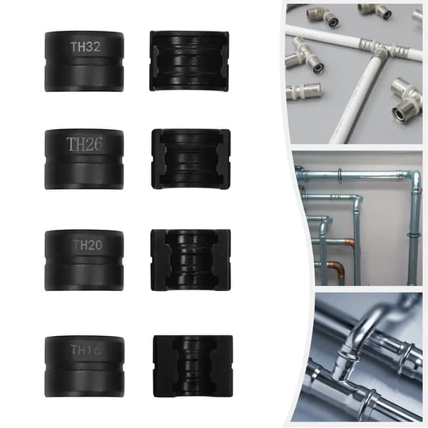 Krympedødsæt, 16mm død, 20mm død, 26mm død, 32mm død, Cr45 stål