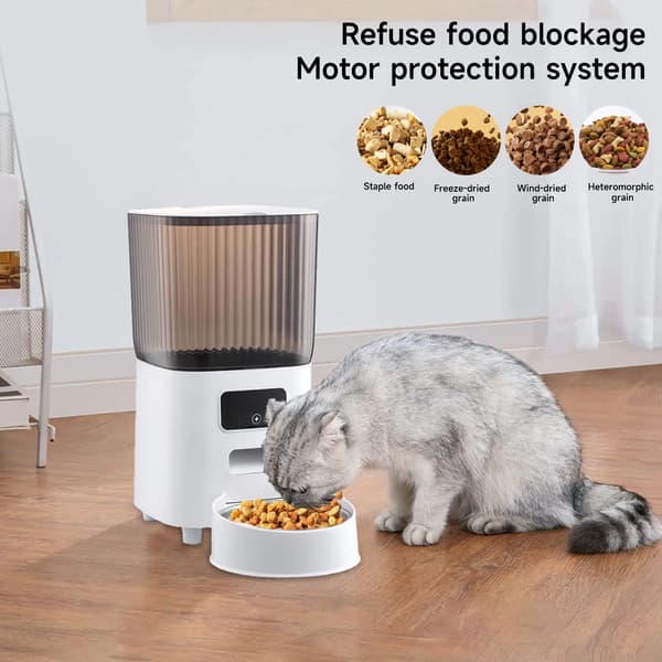 Automatisk kæledyrsfeeder, 5L kapacitet, programmerbare portioner,HVID