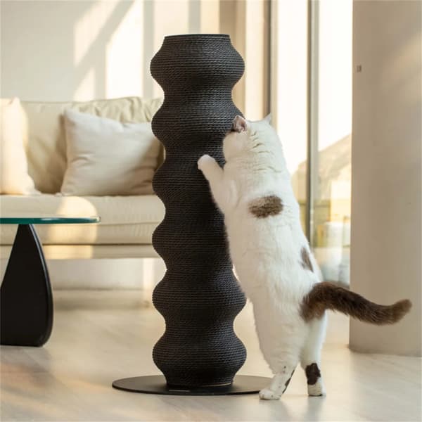 Kattklösträd, Tredelad Design, Modulär Säker Struktur,svart