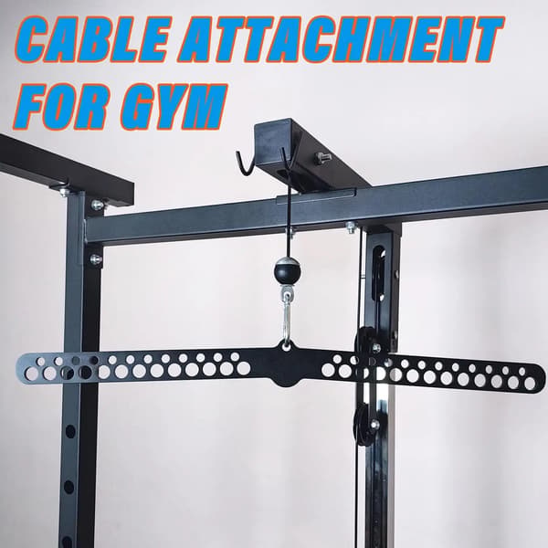 Lat Pulldown Bar, Tungt Stål, Multi-Grepp Design,KORT PLATTA STÅNG 77CM