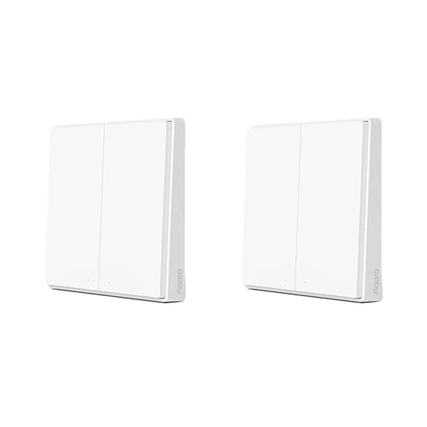 Smart Switch, Trådlös Kontroll, Zigbee Kompatibilitet,2XD1 Trådlös 2-tangent