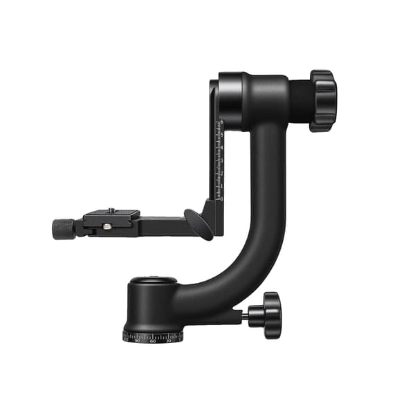 Gimbal Stativhoved, 360° Rotation, Hurtigfrigørelsesplade,sort