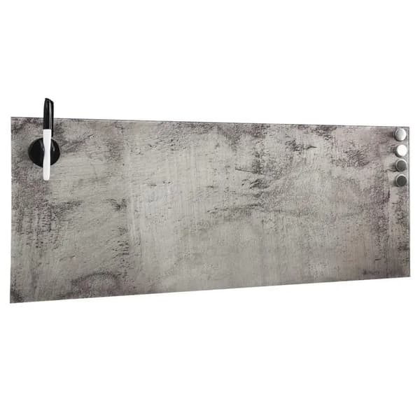 Magnetisk Glas Tavle, Vægmonteret Design, Multifunktionel Brug,Gris