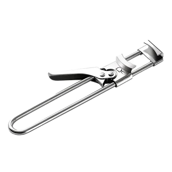 Multifunktionel dåseåbner, ergonomisk design, holdbart rustfrit stål,Sølv 2stk
