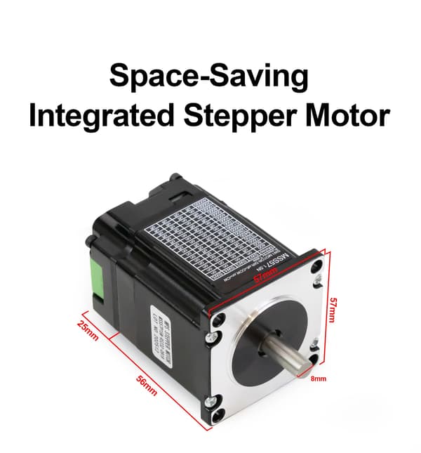 Stepper Motor, Lukket Sløjfe, Integreret Driver,1.2Nm
