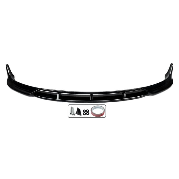 Fram Splitter Bumper Lip, Passar Tesla Model 3, ABS Plastkonstruktion,Glansig svart