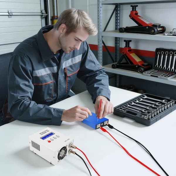 Batterikapacitetstestare, 85W Effekt, Precisiondiagnostik,Off White