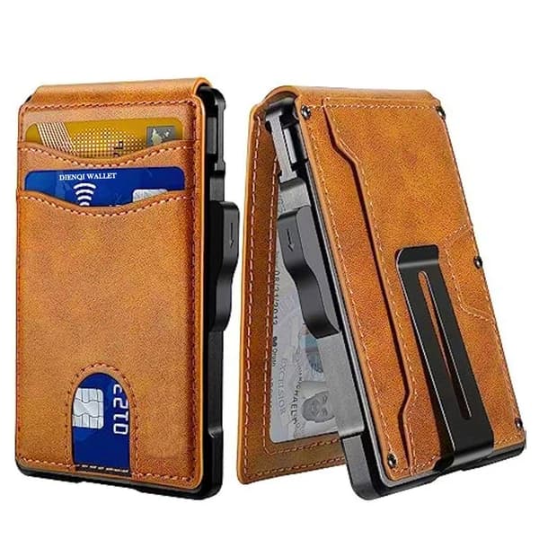 Pung, RFID-blokering, Bifold-design,Brun