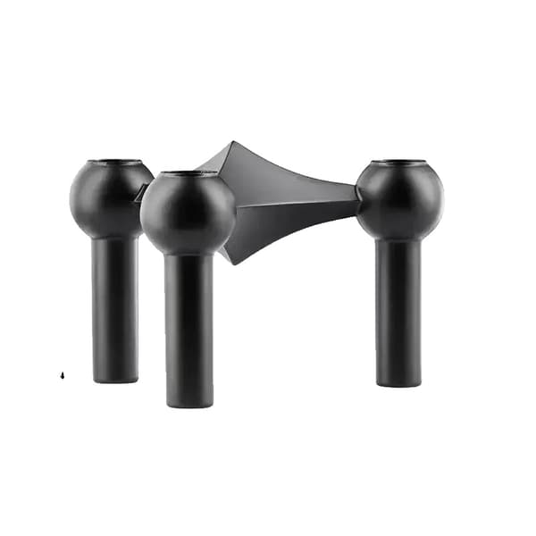 Ljuslykta, Modern Stål Design, Mångsidig Heminredning,1PCS Svart