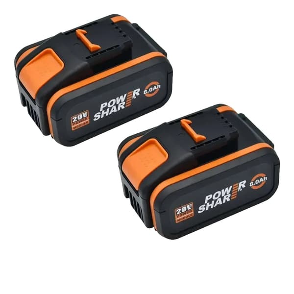 Uppladdningsbart batteri, 20V, 8000mAh kapacitet, 20V 8.0Ah X 2