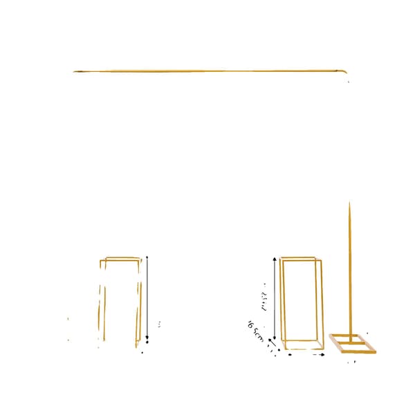 Ballongställ, Hållbar Stålstruktur, Elegant Evenemangsdisplay,M, Guld